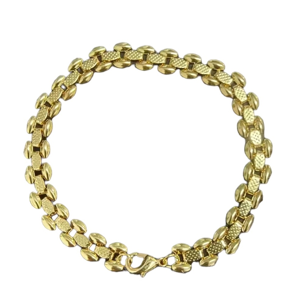 Gold Segmented Stackable Bracelet - Picture 5 of 10